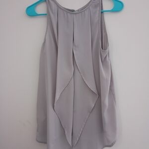Elegant Gray Sleeveless Blouse